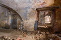 In the casemate of the destroyed. Kronstadt, Russia